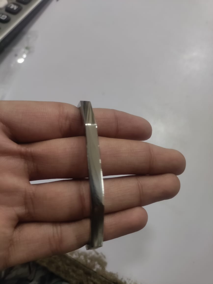 The Heptagon Eclipse – Handcrafted Geometric Titanium Cuff Bracelet | Premium Modern Jewelry