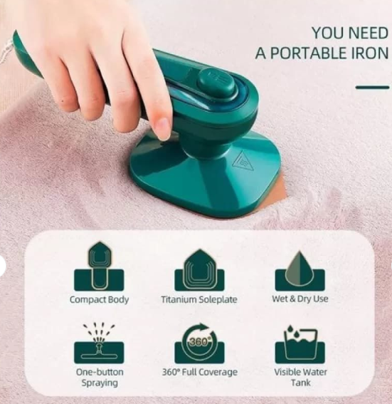 Steam Iron – Powerful Performance, Smooth Glide Soleplate, Durable & Reliable for Daily Use