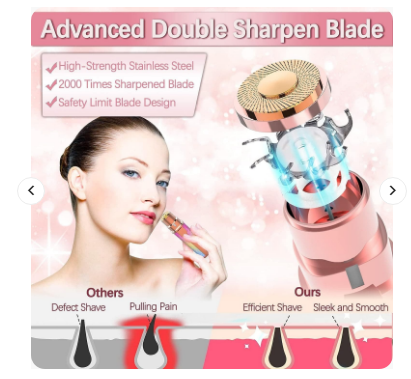 2-In-1 Electric Eyebrow Trimmer & Shaver for Women – Flawless Facial Hair Remover