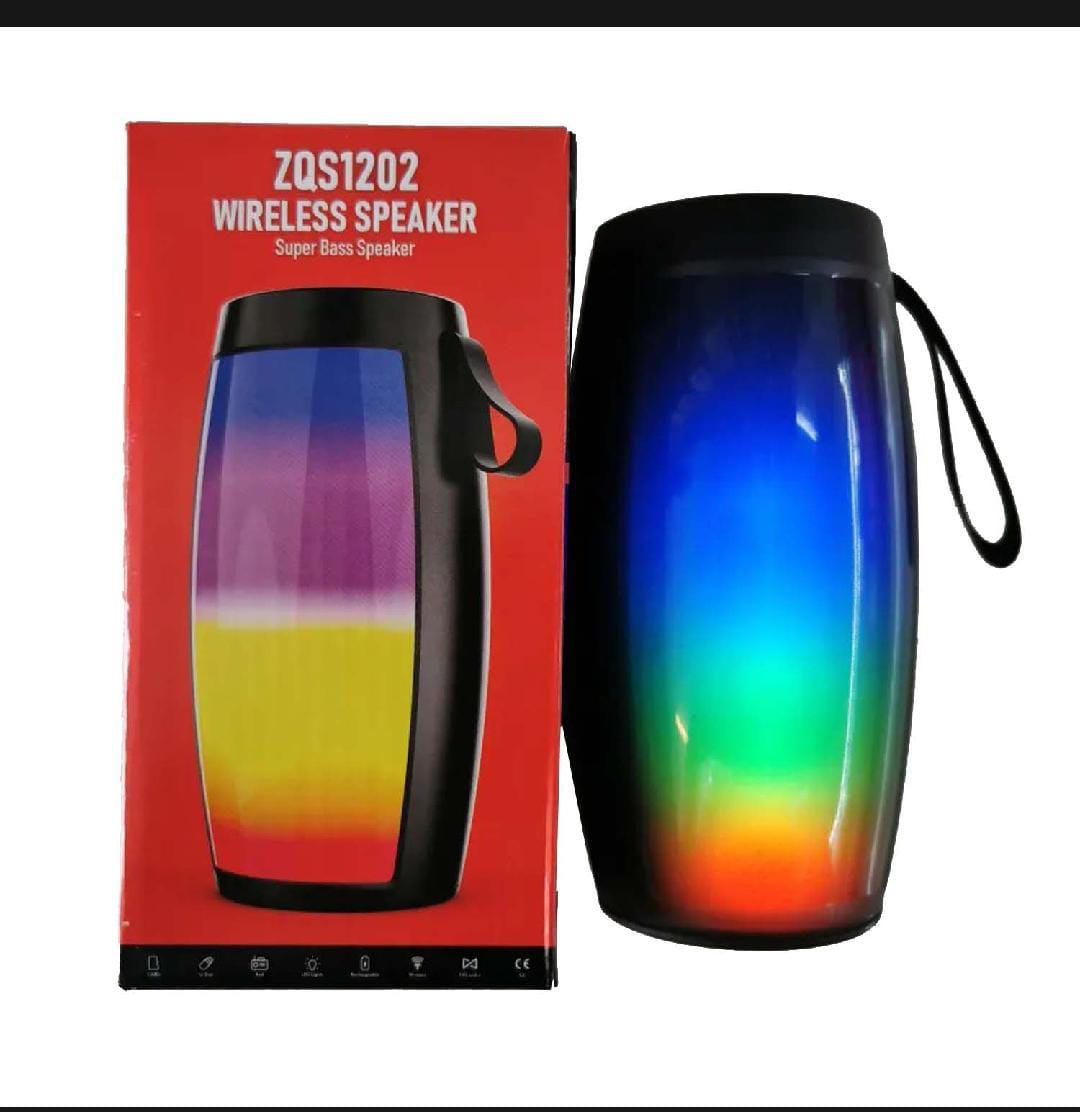 Wireless Bluetooth Speaker – Portable Home & Outdoor Speaker with Deep Bass, LED Lights & MP3 Player
