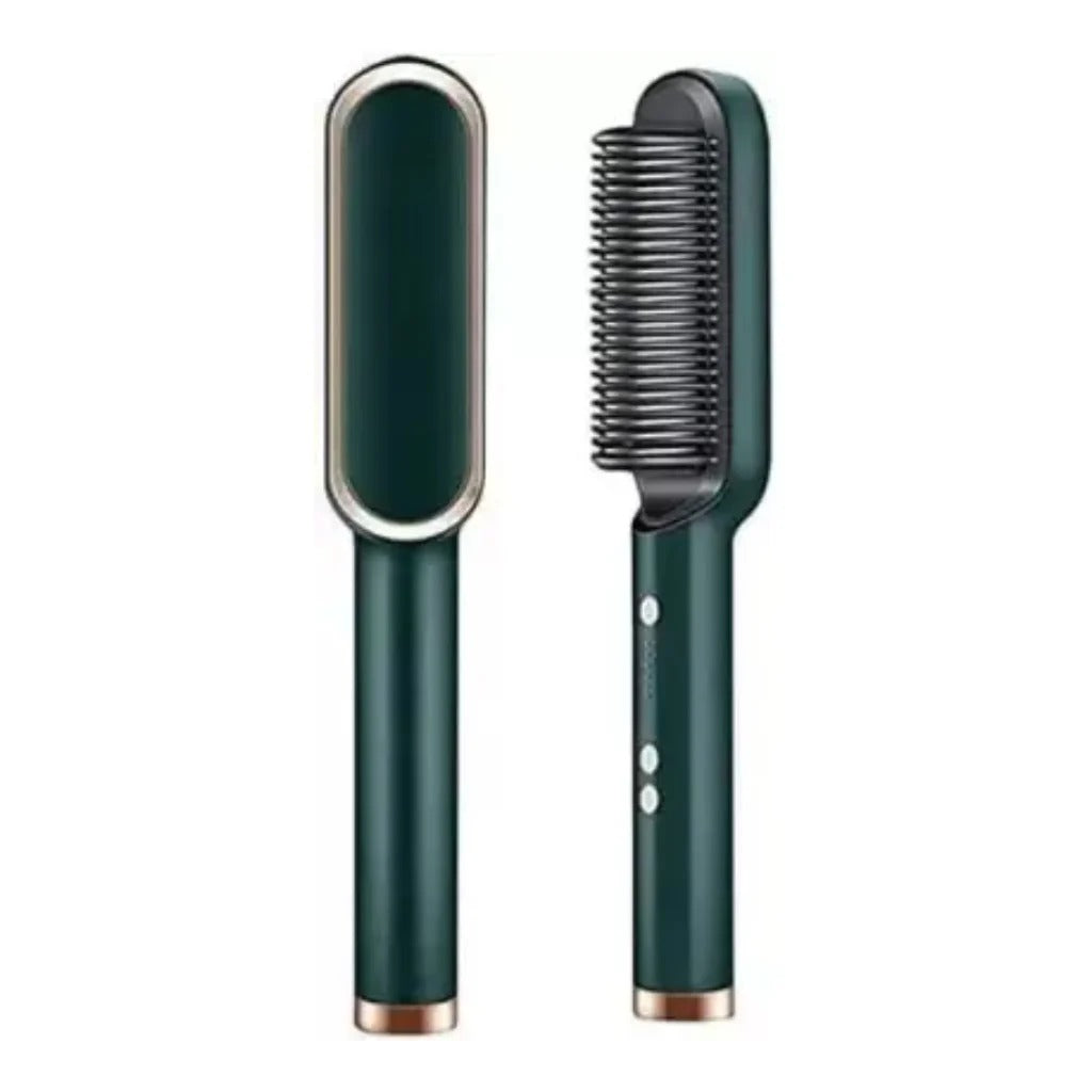 909 Hair Straightener Brush – Fast Heating, Smooth Styling, And Easy-To-Use Design For Quick And Professional Hair Straightening (Random Colors)
