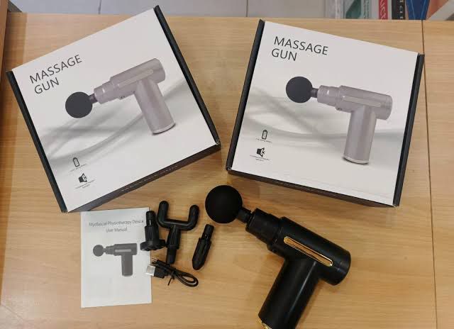 Professional Smart Percussion Massage Gun – 4-in-1 High-Intensity Deep Tissue Muscle Massager with 4 Interchangeable Heads