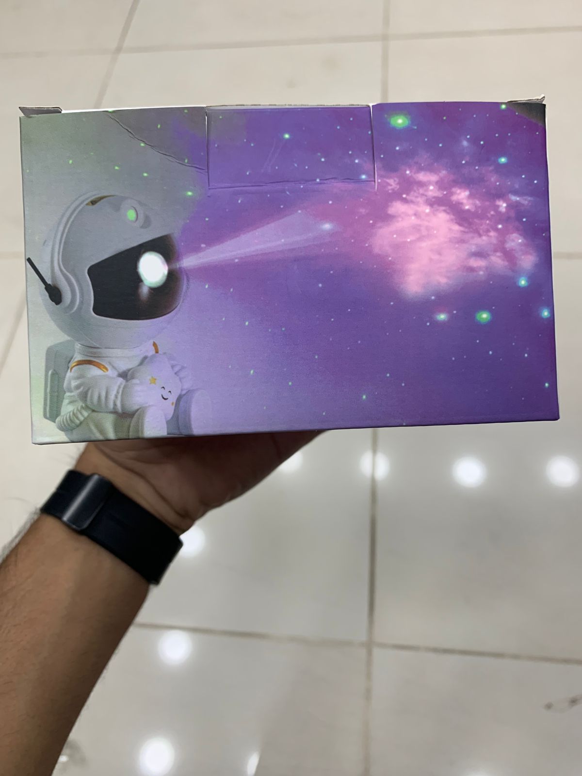 Astronaut Starry Sky Galaxy Projector – Rotating Nebula Night Light with Remote Control & Timer