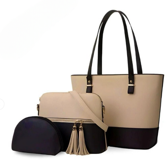 3 Piece Tote Handbag Set – Elegant Design, Premium Quality & Smooth Finish