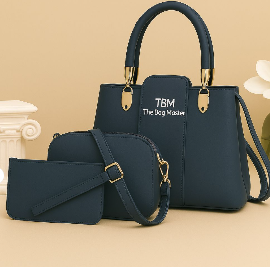 3 Pieces Ladies Handbag Set – Elegant Design, Premium Quality & Smooth Finish