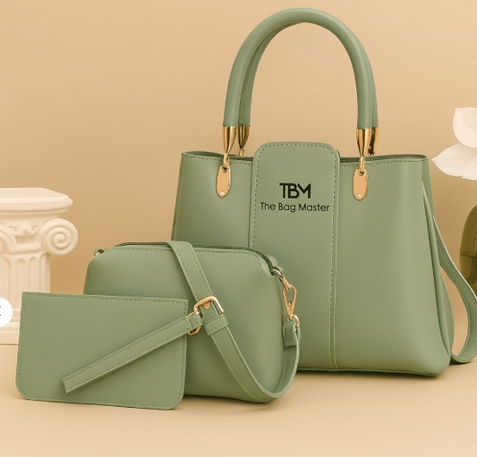 3 Pieces Ladies Handbag Set – Elegant Design, Premium Quality & Smooth Finish