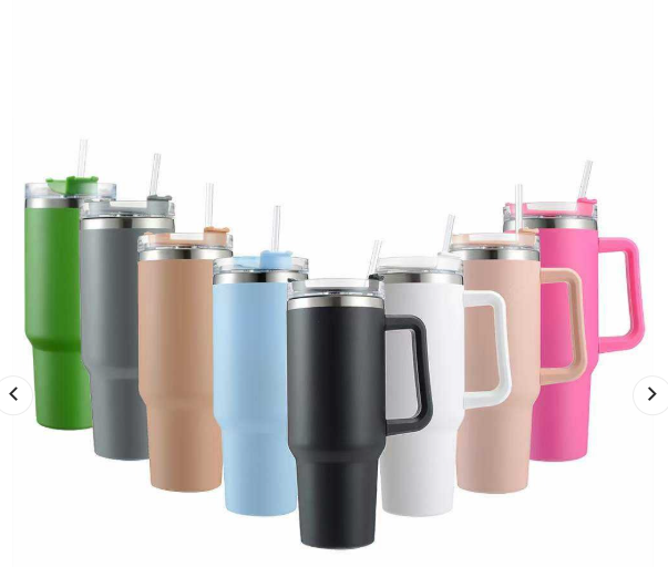 Stanley 40 Oz Stainless Steel Vacuum Insulated Tumbler with Straw – Plain | Random Colors