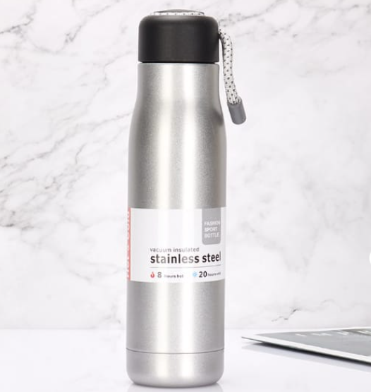 Premium Vacuum Insulated Stainless Steel Sport Bottle 500ml – Random Colour