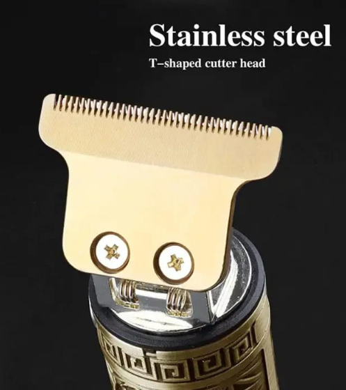 Vintage T9 Hair Trimmer for Men – Metal Body Professional USB Rechargeable Beard & Hair Trimmer