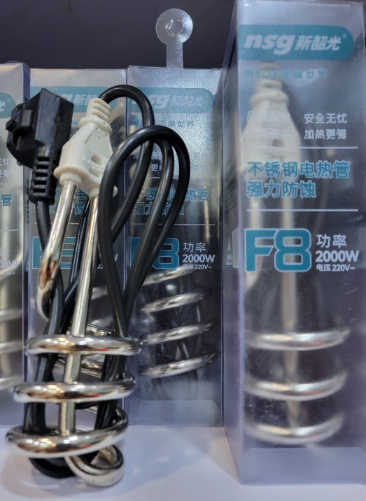 NSG F8 2000W Stainless Steel Electric Heating Rod – Ideal for Daily Household Water Heating