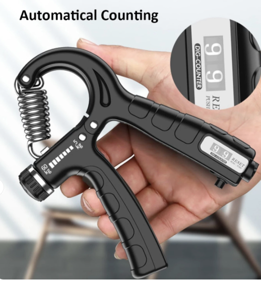 Adjustable Exerciser Hand Gripper with Counter – Wrist & Forearm Strengthener, Adjustable Resistance