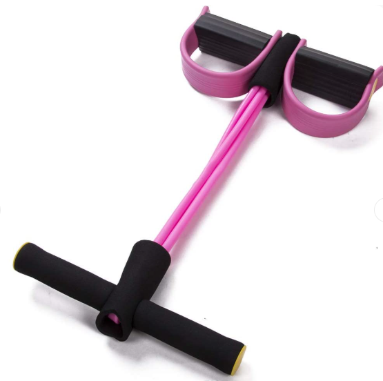 Foot Pedal Resistance Band – Elastic Sit-Up Pull Rope for Yoga & Fitness Tummy Trimmer