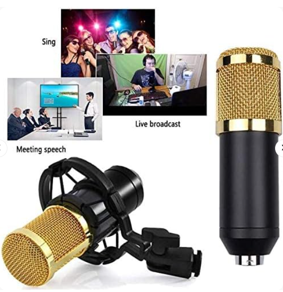 🎤 Professional Condenser Microphone Kit – BM-800 / V10 Series (All-in-One Mic Set)