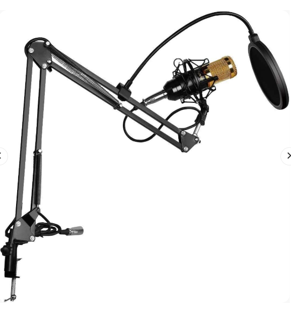 🎤 Professional Condenser Microphone Kit – BM-800 / V10 Series (All-in-One Mic Set)