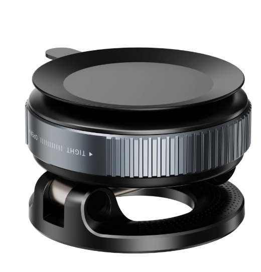Magnetic 360° Car Phone Holder with Strong Suction Base – Universal Dashboard & Windshield Mount