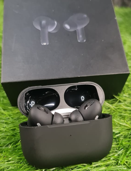 Black Pro 2 TWS Wireless Earbuds – Bluetooth 5.1, Touch Control, Noise Cancelling with Charging Case