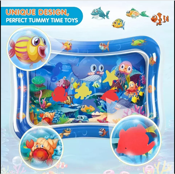 Inflatable Water Play Mat – Premium Tummy Time Baby Toy for Infants & Toddlers