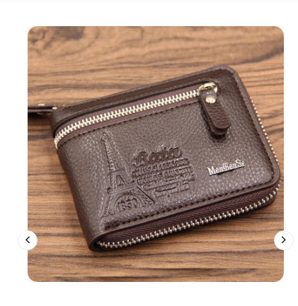 Menbense Men’s Genuine Leather Wallet – PU Leather Purse for Men