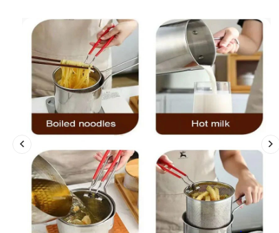 Deep Frying Pot – Durable Quality Fry Pan with Comfortable Handle