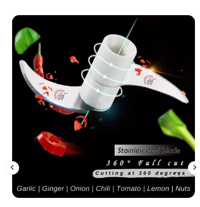 Mini Speedy Chopper – Manual Hand Pull Garlic & Vegetable Slicer