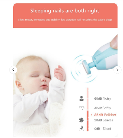 Electric Baby Nail Clipper & Trimmer – Safe & Painless Nail Care for Newborns & Toddlers