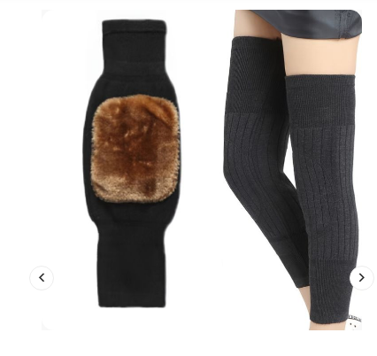 Deluxe Thermal Knit Knee & Leg Warmers – Winter Cold Weather Protection (1 Pair)