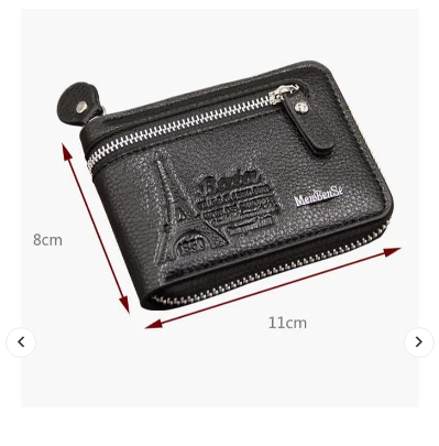 Menbense Men’s Genuine Leather Wallet – PU Leather Purse for Men