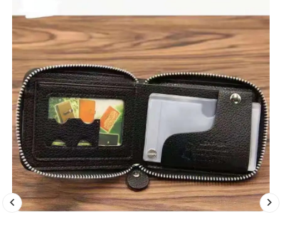 Menbense Men’s Genuine Leather Wallet – PU Leather Purse for Men