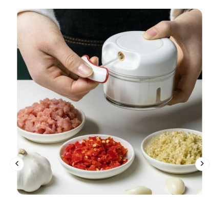 Mini Speedy Chopper – Manual Hand Pull Garlic & Vegetable Slicer