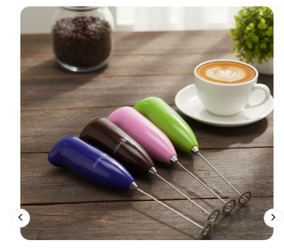 Coffee Beater & Milk Frother – Mini Handheld Egg Whisk & Drink Mixer