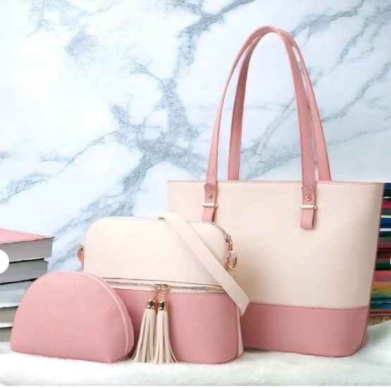 3 Piece Tote Handbag Set – Elegant Design, Premium Quality & Smooth Finish