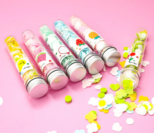 120pcs Disposable Paper Flower Soap Tube – Portable Handwash Sheets for Kids & Adults