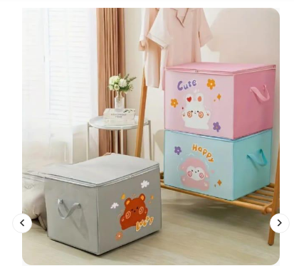 Cute Cartoon Storage Bag – Multi-Purpose Organizer for Travel, Makeup & Daily Use