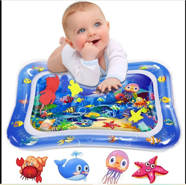 Inflatable Water Play Mat – Premium Tummy Time Baby Toy for Infants & Toddlers
